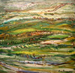 'Environment' - B.R.Panesar - acrylic on canvas - 29x29 inch