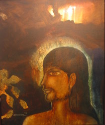 'Untitled' - Debabrata Chakraborty - acrylic on canvas - 36x30 inch