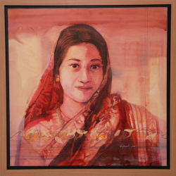'Anurupa' - Dipali Bhattacharya - Mixed Media on Canvas - 24" x 24"