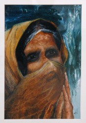 'Didha' - Pompa Dass - Mixed Media - 13" x 9"